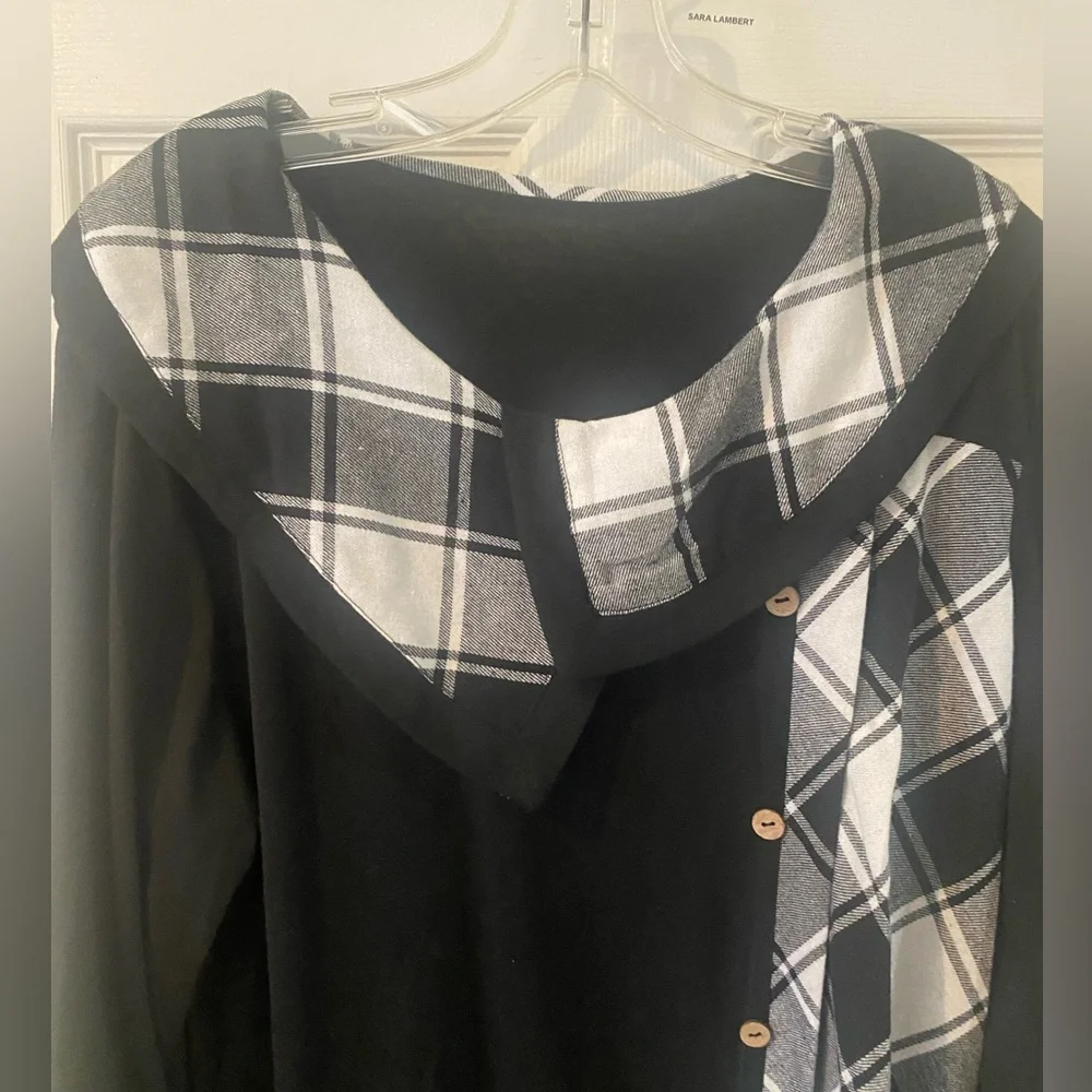 Plaid Long Sleeve Maxi Dress - Picture 3 of 4